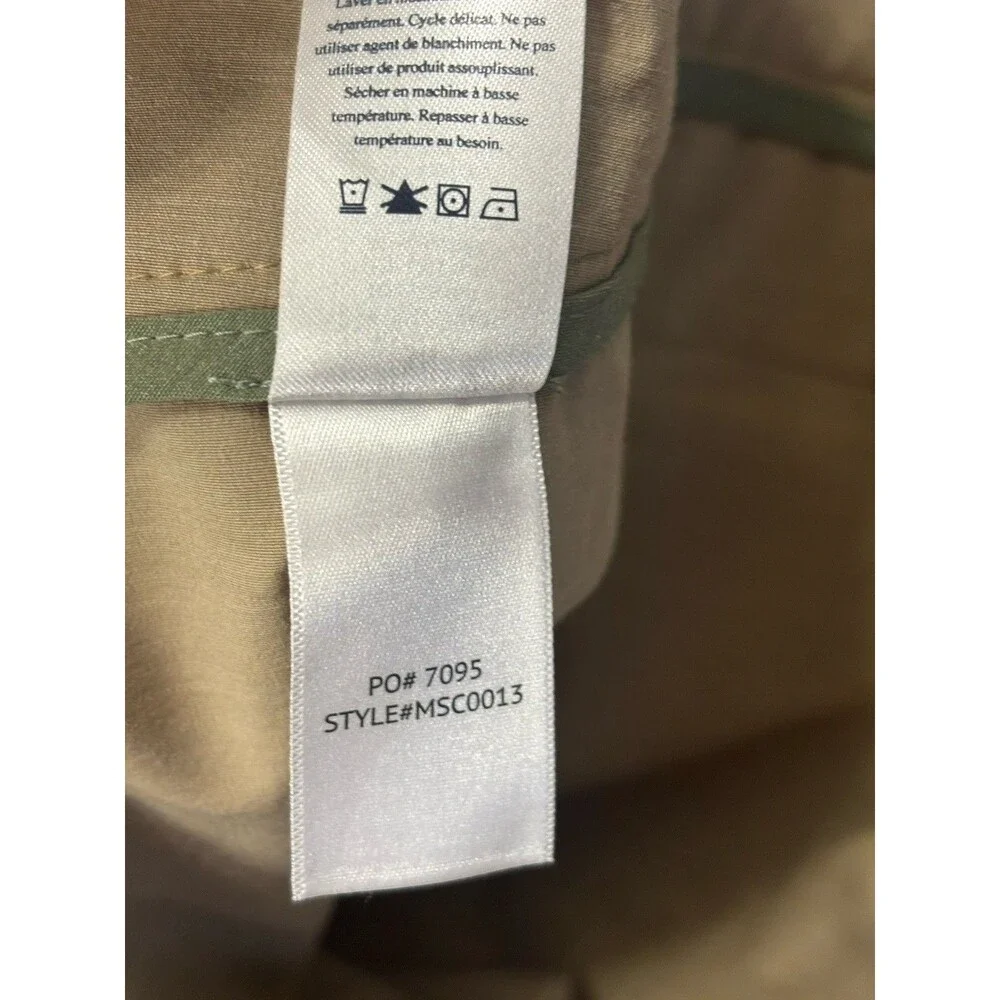Faherty All Day Shorts Performance Stretch Chino Mens Khaki Drawstring Sz 36